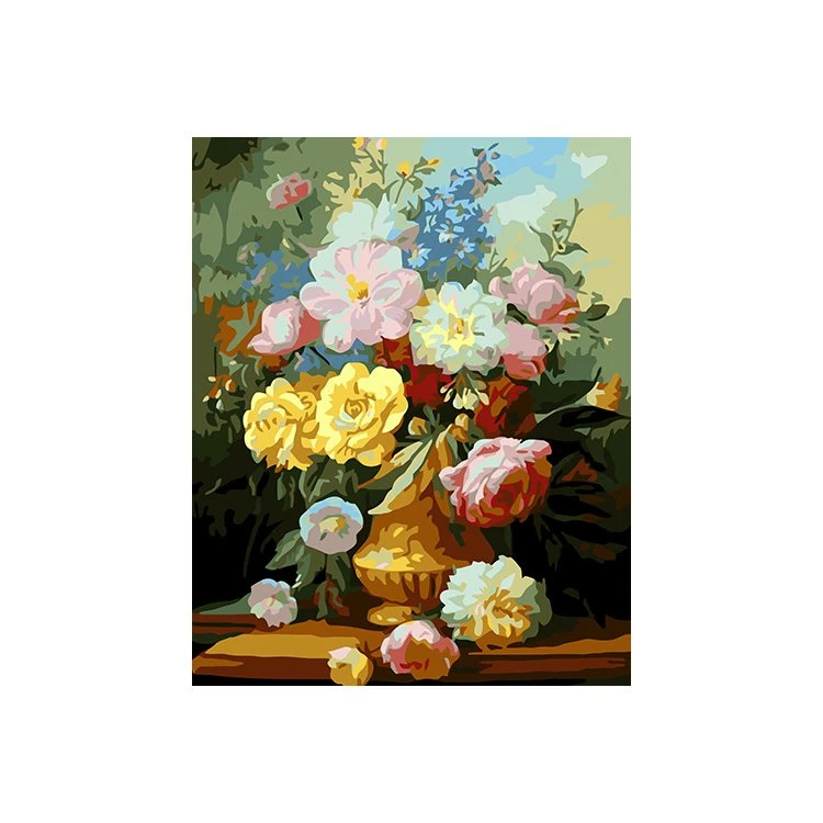 Flowers Paint By Numbers for Adults